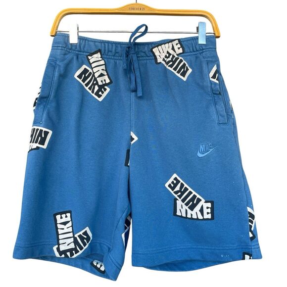 Nike Essentials Mens Sweat Shorts Medium Logo Activewear Athleisure Swoosh - Picture 1 of 11